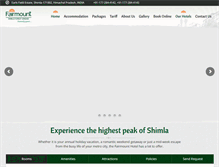 Tablet Screenshot of fairmountindia.com